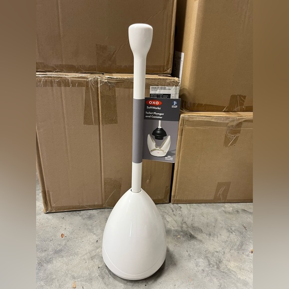 OXO brand toilet plunger and holder set Brand NEW - Picture 1 of 6